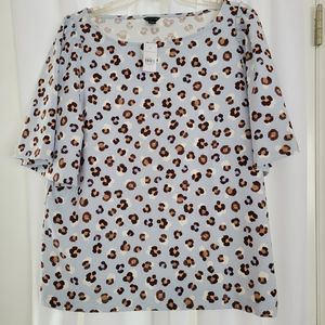 Ann Taylor Leopard Print Top